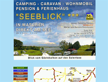 Tablet Screenshot of campingpension.de